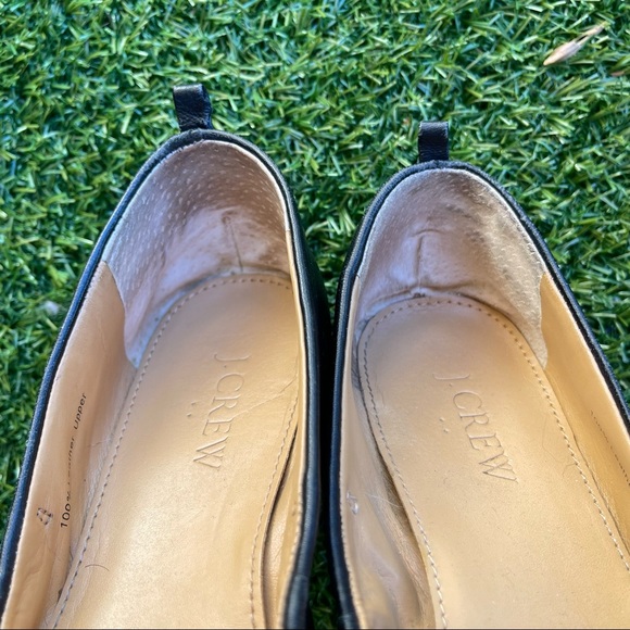 J Crew | Cece Black Leather Ballet Flats - Picture 7 of 12